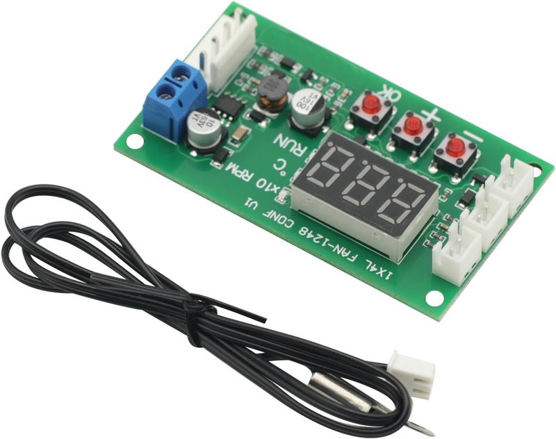 GODIYMODULES DC 12-48V 5A PWM Motor Fan Speed Controller Temperature Control Digital 4 Wire PWM Driver Module Motor Controller - Image 3